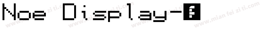 Noe Display字体转换